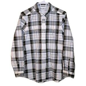Eddie Bauer Women Classic Fit Size S Plaid Vented Shirt Long Sleeve Breathable
